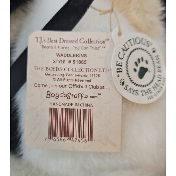 Boyds Bears TJ's Best Dressed Collection Waddlekins #91865 Plush 🐧NWT Bear Duck - Picture 10 of 10